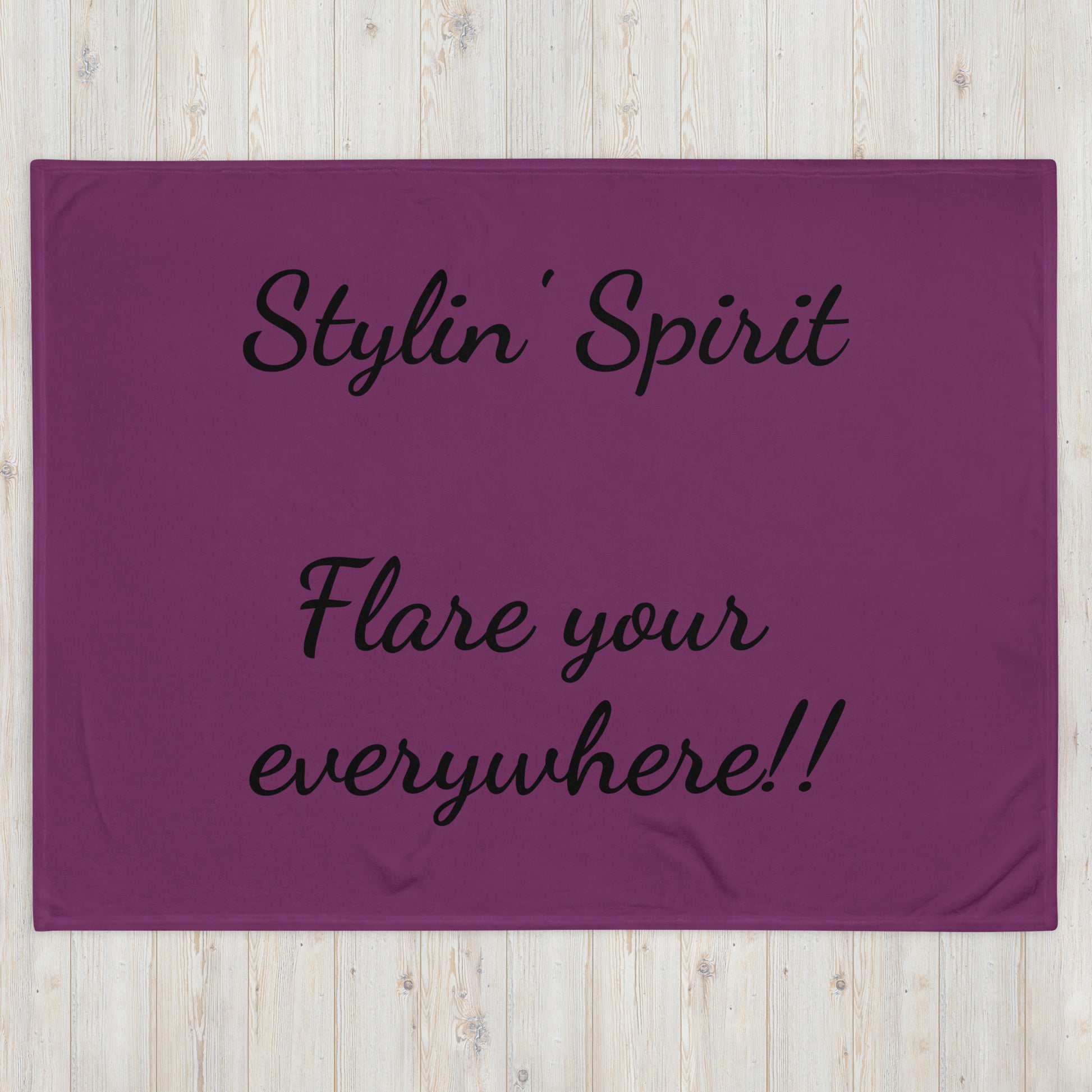 Throw Blanket - Stylin' Spirit Logo Blanket Stylin' Spirit 60″×80″  