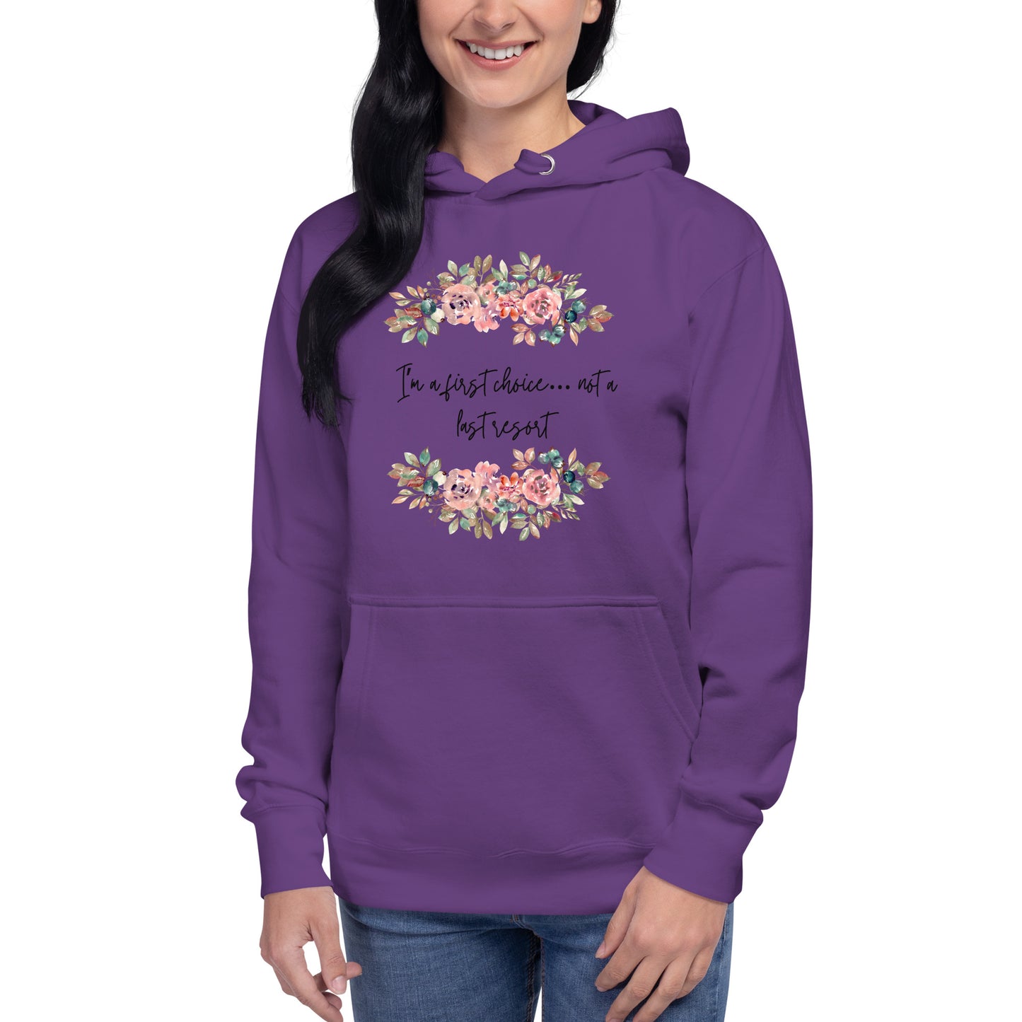 Unisex Hoodie - First Choice Flowers Hoodie Stylin' Spirit Purple S 