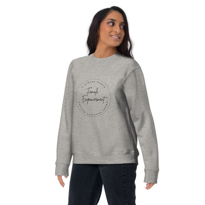 Unisex Premium Sweatshirt - Female Empowerment Sweatshirt Stylin' Spirit Carbon Grey S 