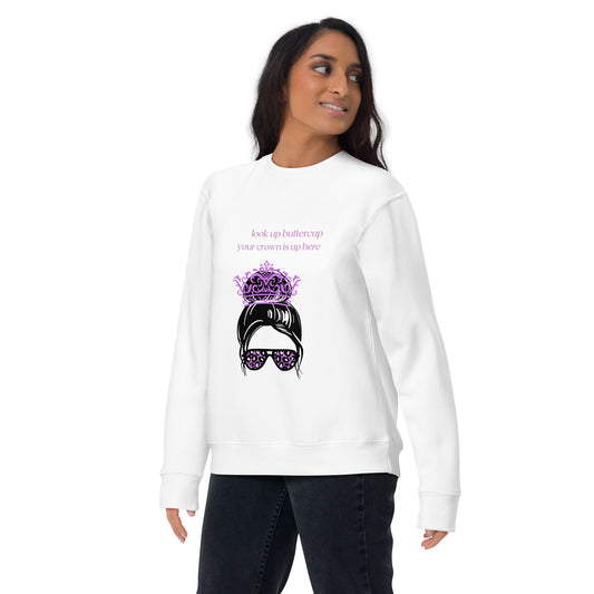 Unisex Premium Sweatshirt - Look up Buttercup Sweatshirt Stylin' Spirit S  