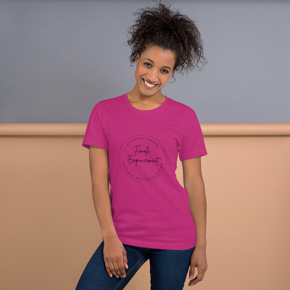 Unisex t-shirt - Celebrate Female Empowerment T-shirt Stylin' Spirit Berry S 