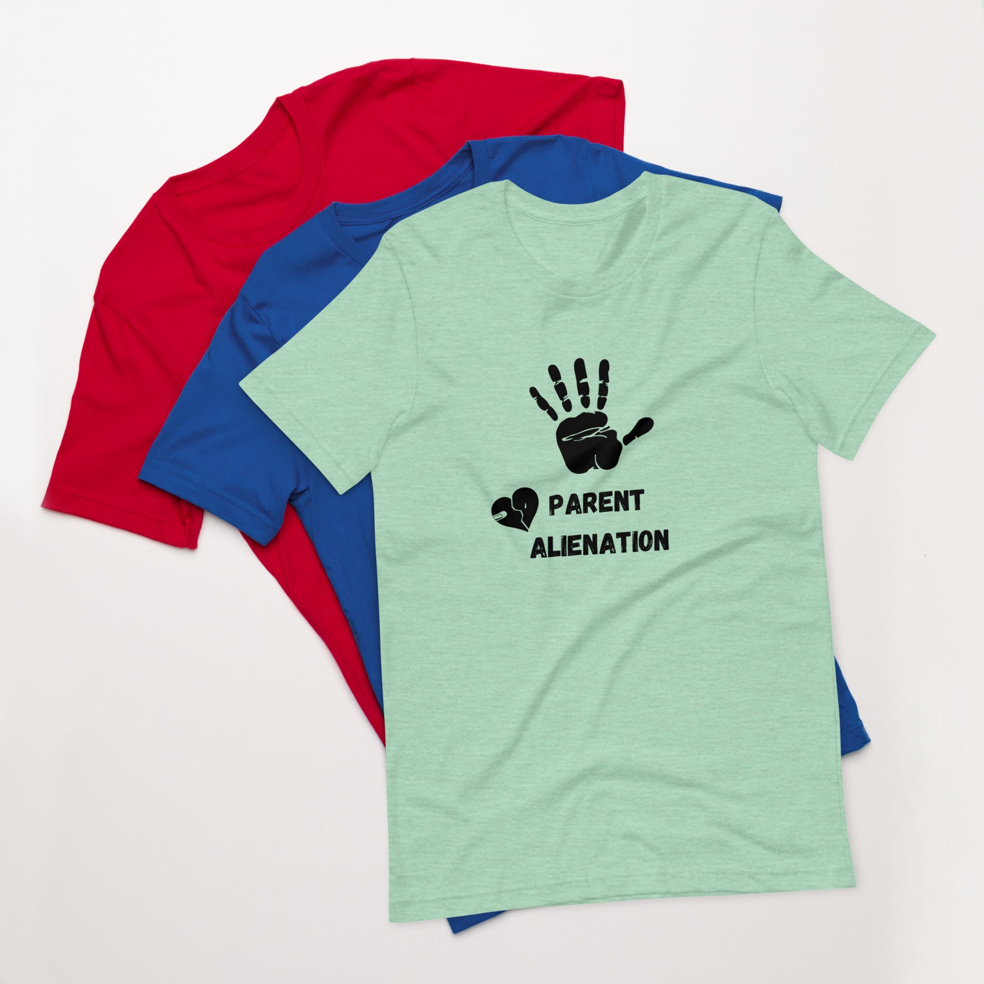 Unisex t-shirt - Stop Parent Alienation T-shirt Stylin' Spirit Heather Prism Mint XS 