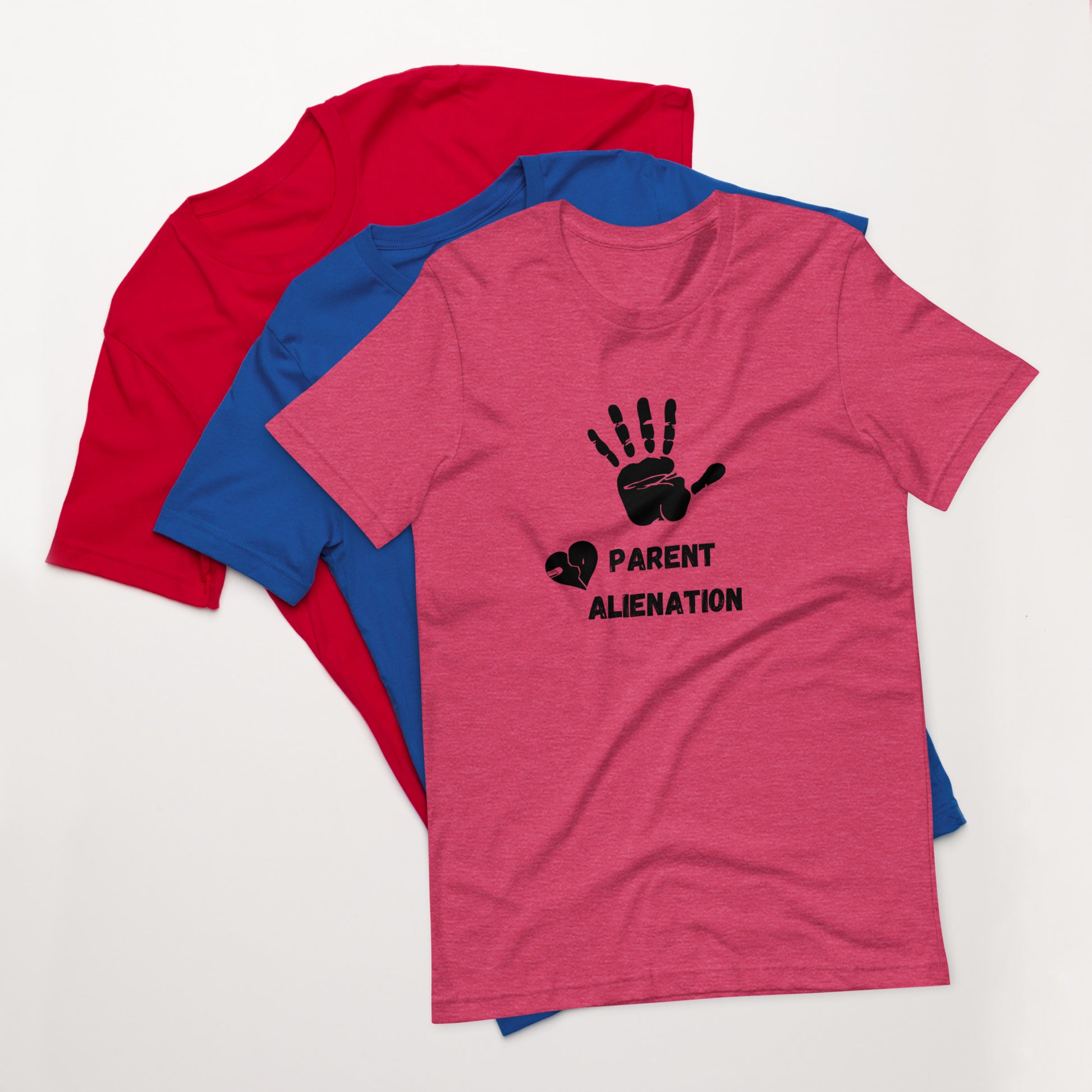 Unisex t-shirt - Stop Parent Alienation T-shirt Stylin' Spirit Heather Raspberry S 