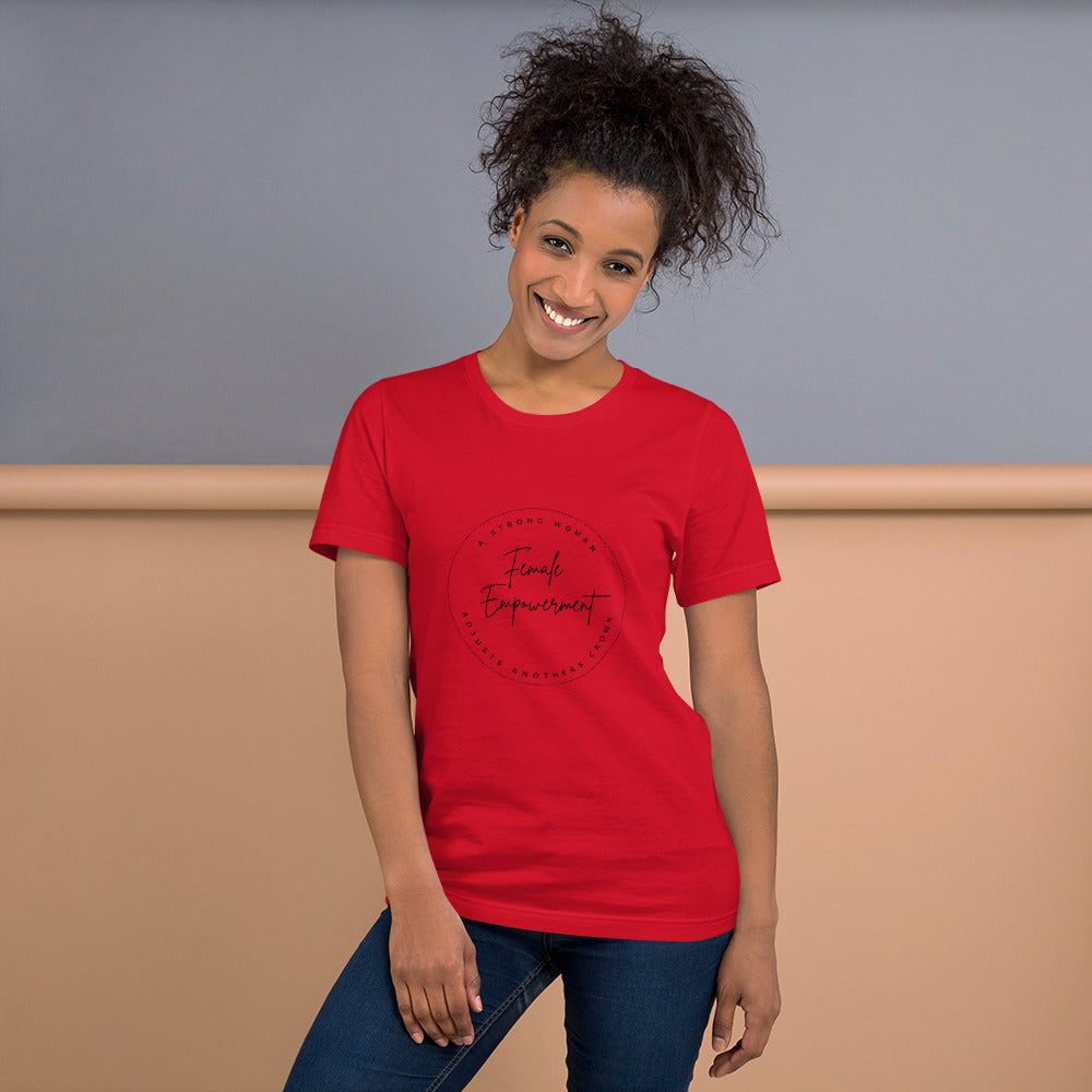 Unisex t-shirt - Celebrate Female Empowerment T-shirt Stylin' Spirit Red XS 