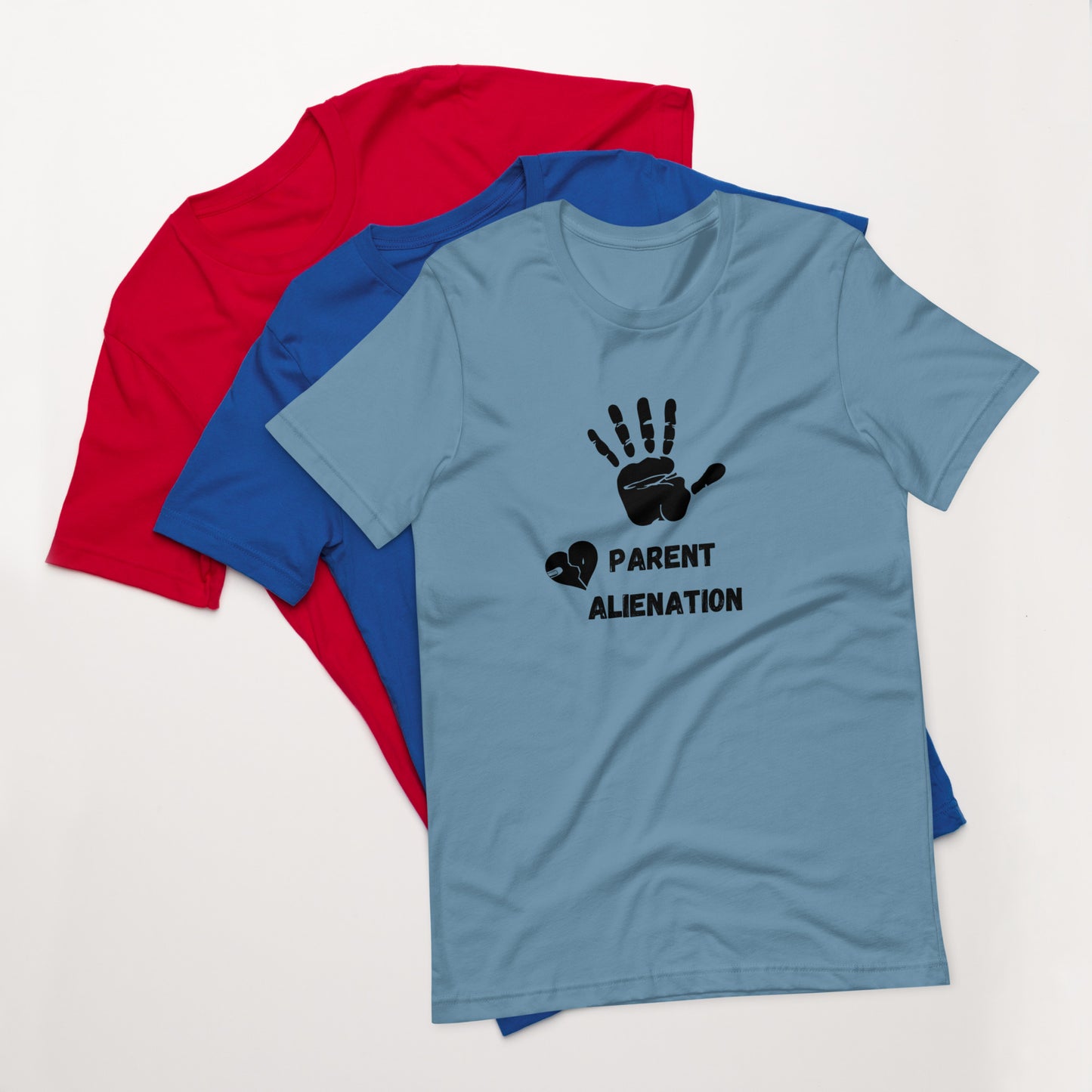Unisex t-shirt - Stop Parent Alienation T-shirt Stylin' Spirit Steel Blue S 